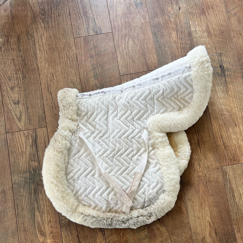 Fleece works English saddle pad